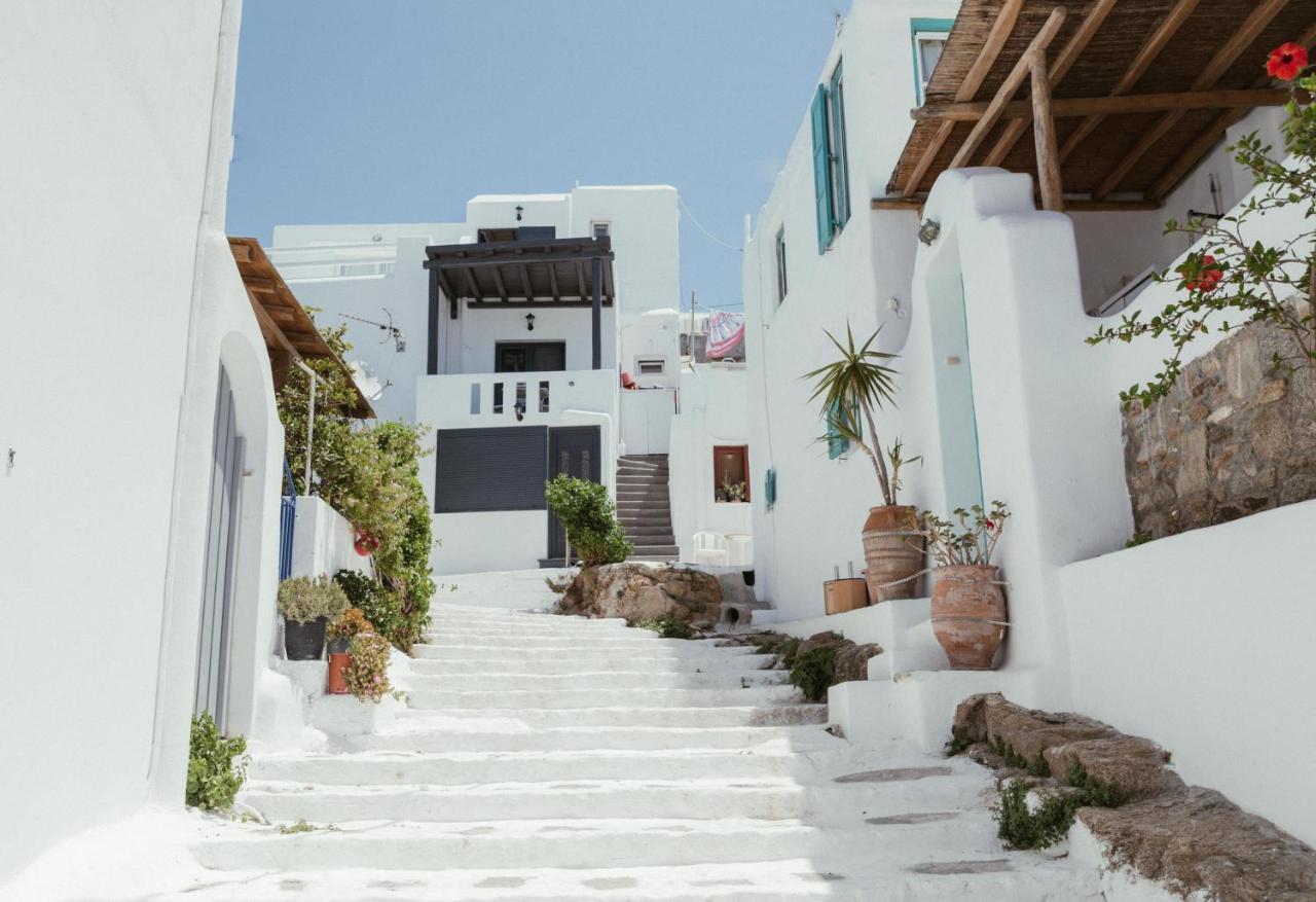 Central Local Living In Mykonos, Main Town Lägenhet Mykonos Town Exteriör bild